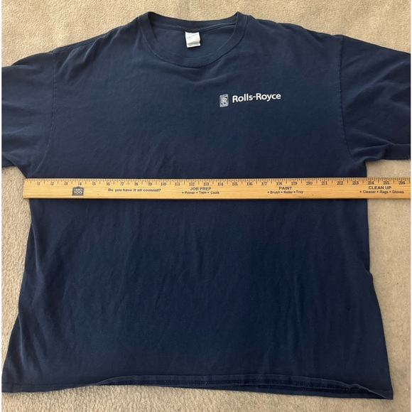 Vintage Rolls Royce Employee Short Sleeve T Shirt Men’s Size XL Navy Blue - Picture 3 of 7